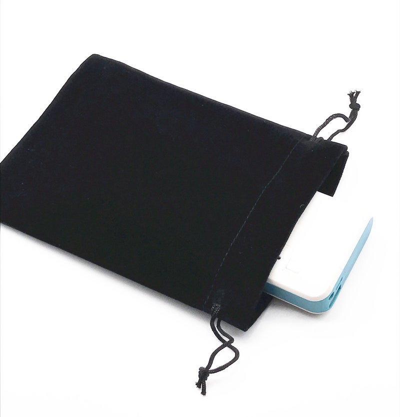 Ovenot 6pcs 7" X 5" Velvet Cloth Jewelry Pouches/Drawstring Bags (Black) - Image 4